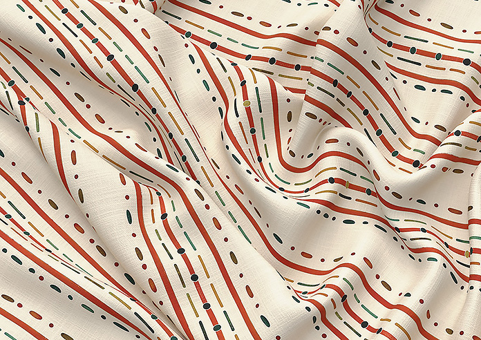 May Day, Stripe Spice - Roman Blind - Image 4